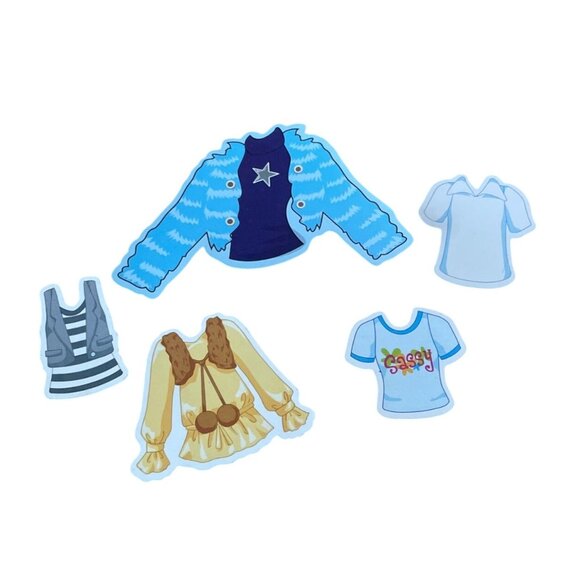 Vintage Magnetic Dress-Up Doll Set w Outfits & Accessories Paper Doll Greenbrier - Picture 4 of 10